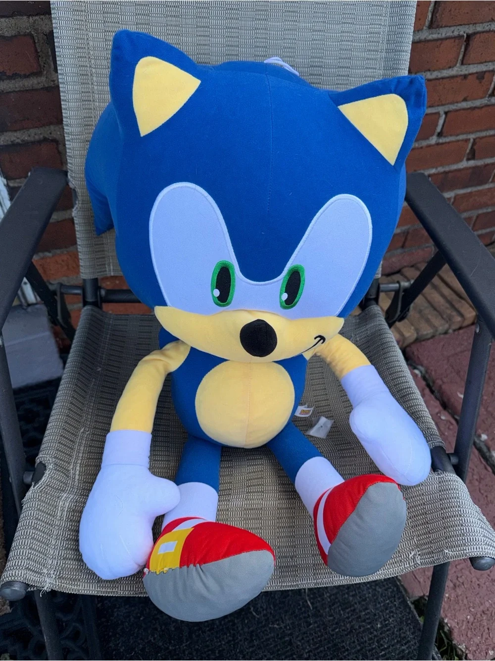 Sega Toy Factory Sonic The Hedgehog 2024 21” Plush Large Good Condition Souvenir
